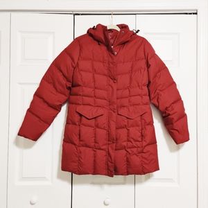 L.L. Bean Red Down Parka